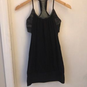 lululemon No Limits tank. Blk/camo. Size 6